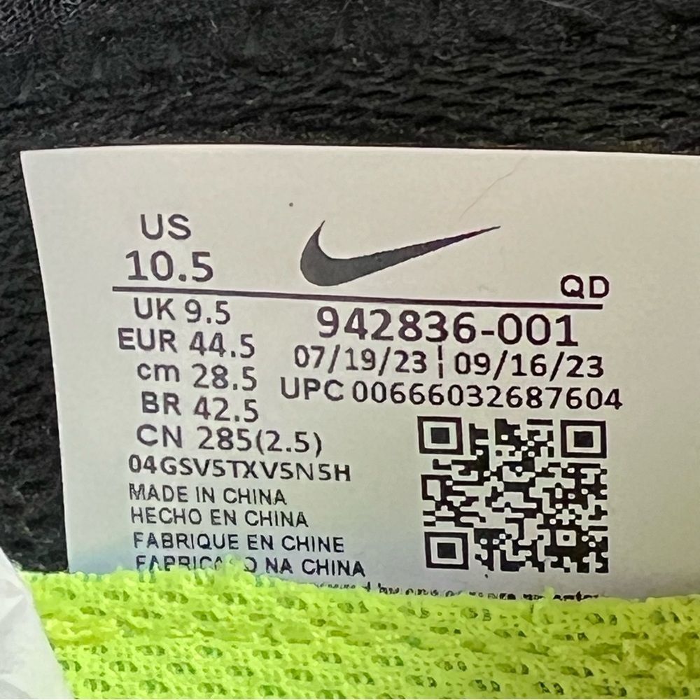 NEW Nike Free Run 2018 Mens road Running training shoes Black white - Picture 10 of 10